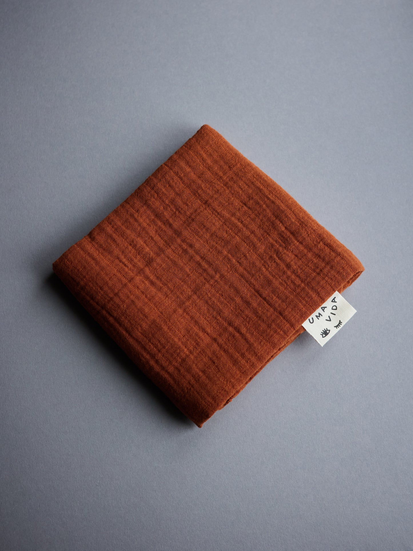 6 stofbleer i samme farve - RUSTBRUN